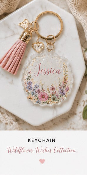 Wildflower Wishes | Acrylic Keychain