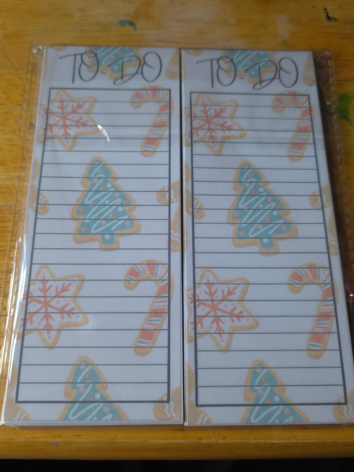 Magnet-Backed To-Do List | 2 Pack Skinny | Christmas Cookies