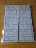 Magnet-Backed To-Do List | 2 Pack Skinny | Christmas Greenery