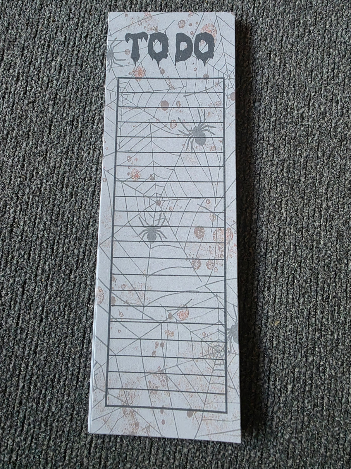 Halloween Magnet-Backed To-Do List | Skinny | True Crime