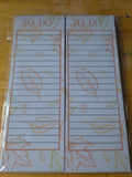 Fall Magnet-Backed To-Do List | Skinny | Falling Leaves